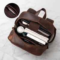 Full-Grain Leather Backpack | 14-Inch Laptop & Travel Daypack