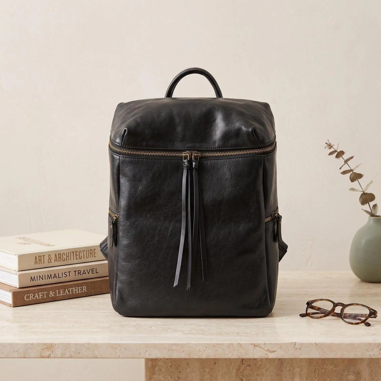 Full-Grain Leather Backpack | Timeless Vintage Style