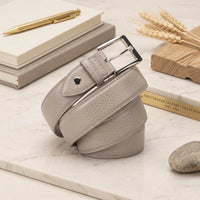 Men's Genuine Textured Leather Dress Belt | Handmade Classic Lifestyle Belt