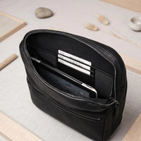 Full Grain Leather Backpack – Classic Black
