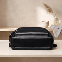 Full Grain Leather Backpack – Classic Black
