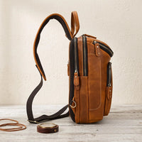 Full Grain Leather Chest Bag & Crossbody Sling