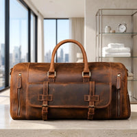 The Ultimate Companion for Your Next Journey Handmade Leather Duffel Bag