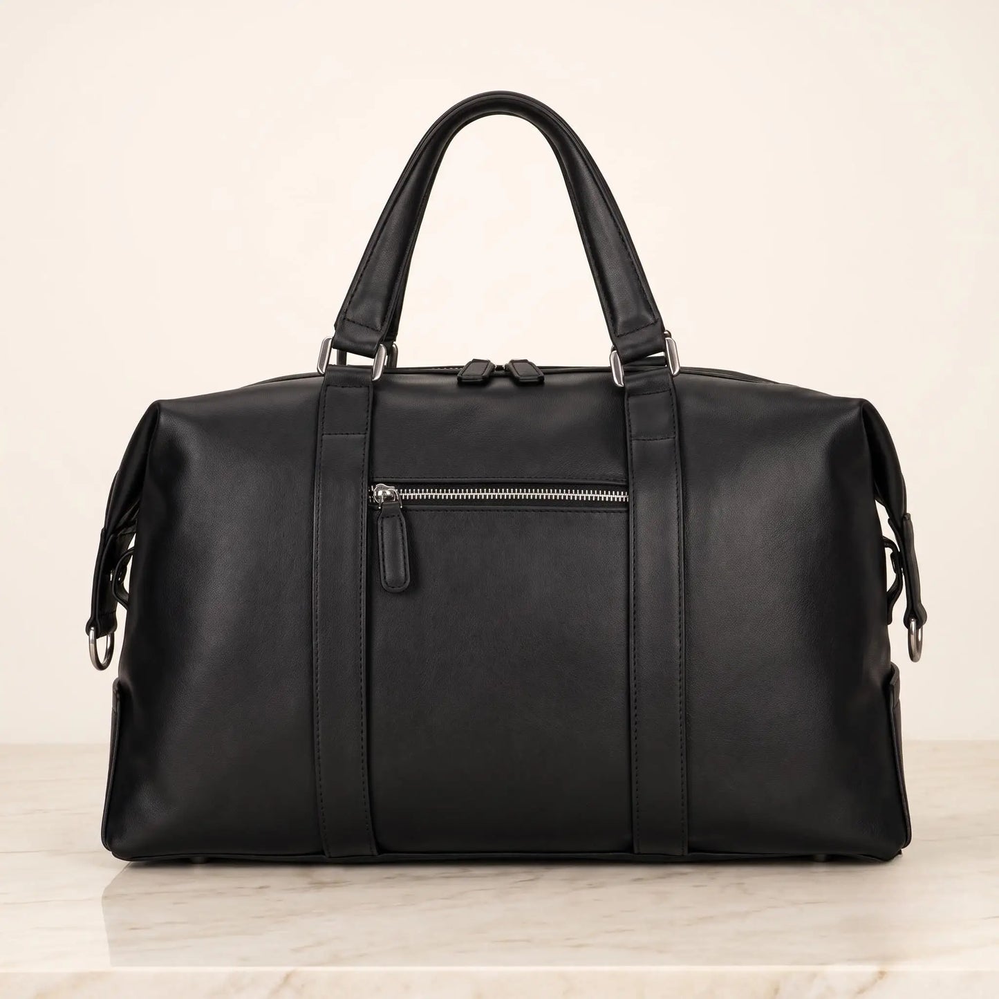 Men's Top Grain Leather Travel Duffle Bag | Handmade Weekender Bag