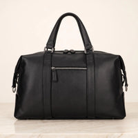 Men's Top Grain Leather Travel Duffle Bag | Handmade Weekender Bag