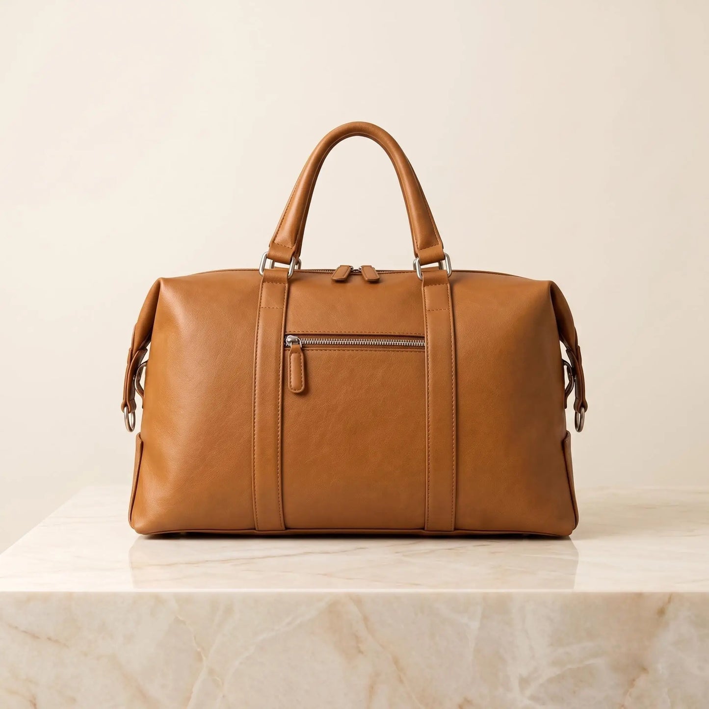 Men's Top Grain Leather Travel Duffle Bag | Handmade Weekender Bag