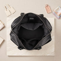 Men's Top Grain Leather Travel Duffle Bag | Handmade Weekender Bag