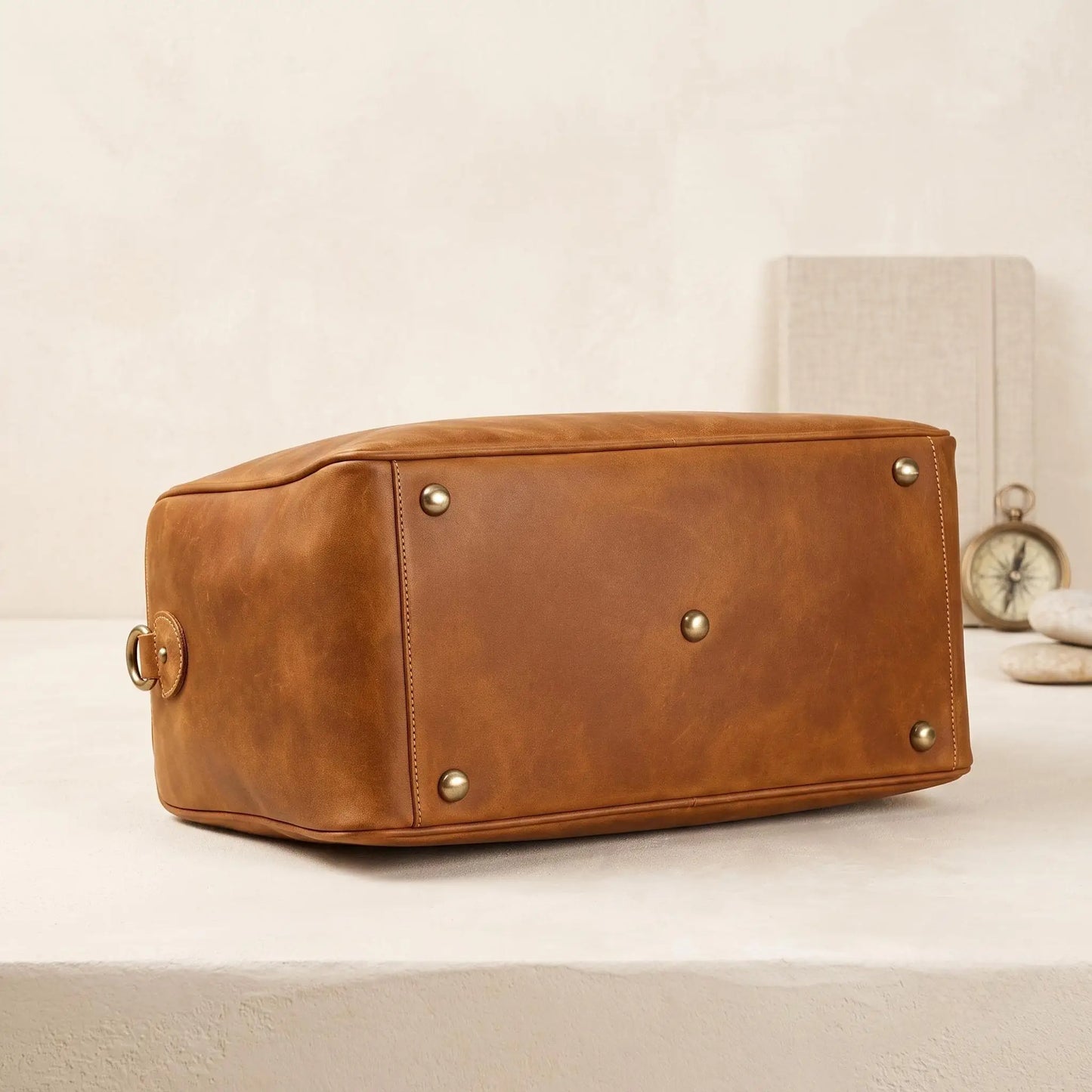 High-End Genuine Leather Duffle Bag & Travel Weekender