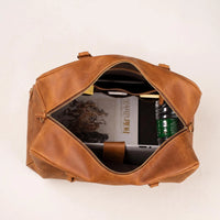 High-End Genuine Leather Duffle Bag & Travel Weekender