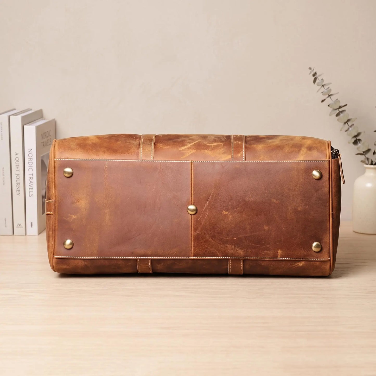 The Ultimate Vintage Leather Duffle Bag – Crazy Horse Leather Weekender