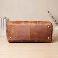 The Ultimate Vintage Leather Duffle Bag – Crazy Horse Leather Weekender