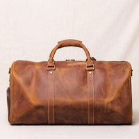 The Ultimate Vintage Leather Duffle Bag – Crazy Horse Leather Weekender
