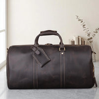 The Ultimate Vintage Leather Duffle Bag – Crazy Horse Leather Weekender
