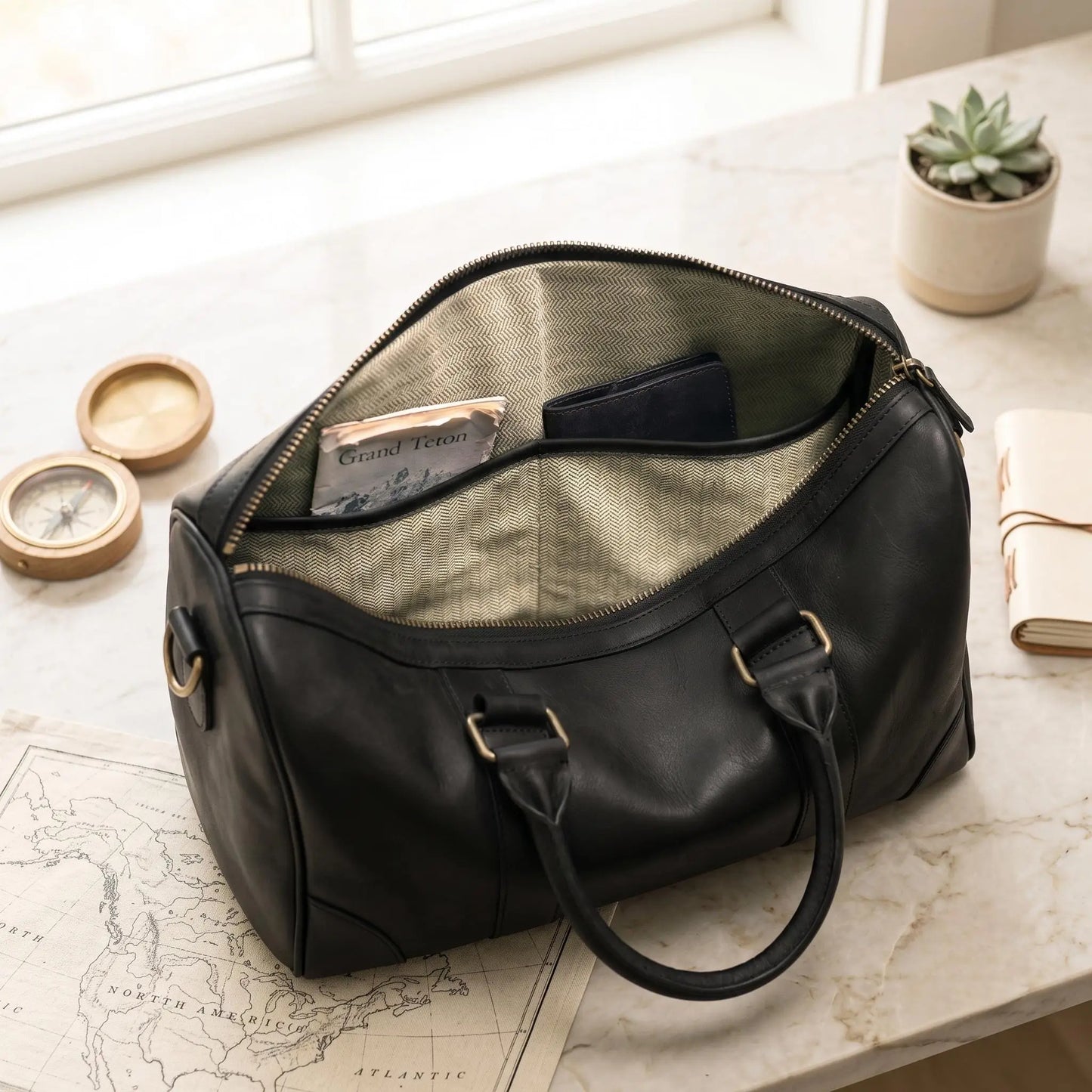 Leather Duffle Bag – Timeless Travel Companion