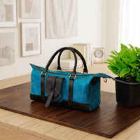 Luxury Leather Duffle Bag | Handmade Cowhide Travel Weekender