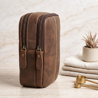 Handcrafted Genuine Leather Sling Bag – Vintage EDC Crossbody Pack