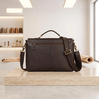 Handcrafted Leather Messenger Bag | The Classic Vintage Briefcase