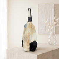 Natural Hair-On Cowhide Leather Tote Bag | Handmade Western Bohemian Shoulder Bag