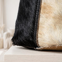 Natural Hair-On Cowhide Leather Tote Bag | Handmade Western Bohemian Shoulder Bag