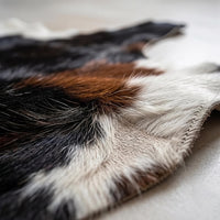 Natural Black & White Speckled Cowhide Rug