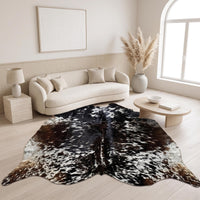 Natural Black & White Speckled Cowhide Rug